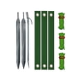thumbnail image 2 of Stakes Heavy Duty, Metal Garden Stakes, Tree Ties For Support, Metal Stakes For Ground, Diamond Profile Galvanized, Green Landscaping Support, Windy Season, 3 Pk, 2 of 5