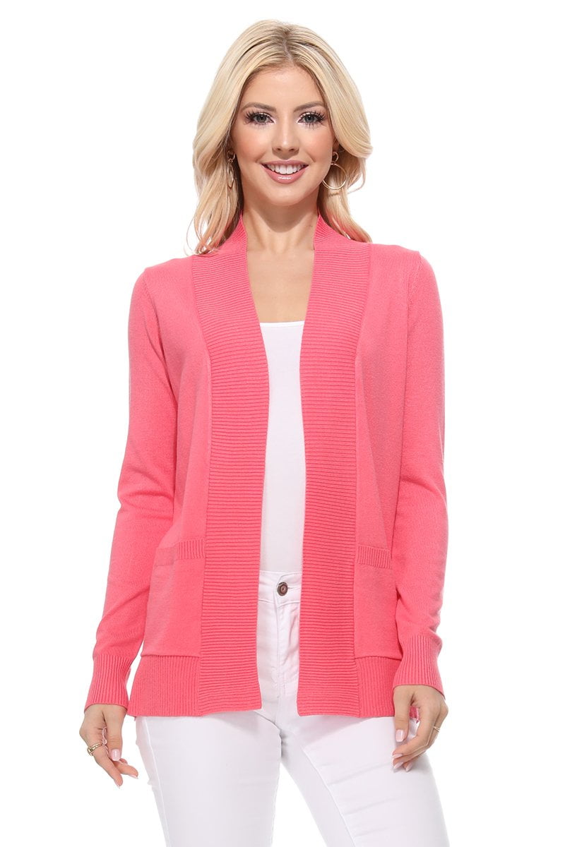 ladies coral cardigan