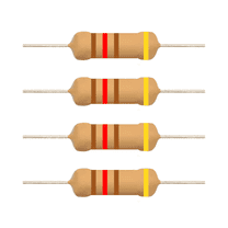E5-Electronics Resistors Carbon Film 0.25W 120 Ohm 20 Count