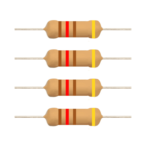 E5-Electronics Resistors Carbon Film 0.25W 120 Ohm 20 Count