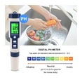 thumbnail image 3 of 5 in 1 TDS/EC/PH/Salinity/Temperature Meter Digital Water Quality Monitor Tester for Pools, Drinking Water, Aquariums ,Accurate - PH EC TDS SALT TEMP_X, 3 of 7