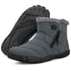thumbnail image 1 of Botas de nieve Hsyooes para mujer y hombre, para invierno, zapatos descalzos, puntera ancha, sin caída, botines para exteriores con forro de piel, 41 grises, 1 of 6