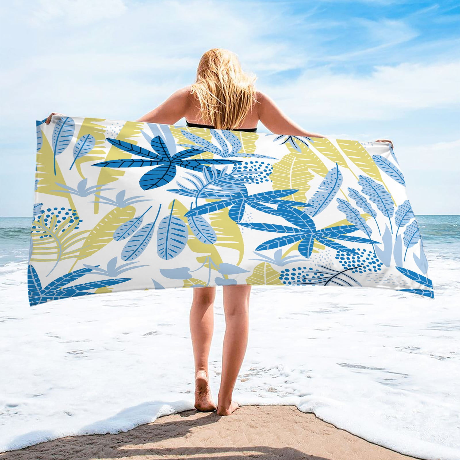 Suncoda Bath Towel Microfiber Beach Towel Super Lightweight Colorful
