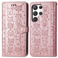 thumbnail image 2 of Feishell for Samsung Galaxy S24 Ultra Cartoon Cute Wallet Case, Cat Dog Style Flip with ID Card Holder Premium PU Leather Cases with Wrist Strap, Magnetic Closure Folio Kickstand Phone Cover, Rosegold, 2 of 11