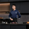 thumbnail image 4 of Chaqueta de Chef Chef Coat Long Sleeve Professional Kitchen Jacket, Breathable Restaurant Uniform, Hotel & Bakery Chef Attire, Durable Cooking Clothes for Men & Women, 4 of 6