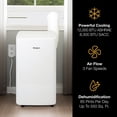 thumbnail image 4 of Whirlpool 12,000 BTU ASHRAE (8,300 BTU SACC) Portable Air Conditioner, WHNP121AW, 4 of 25