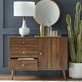 thumbnail image 3 of TMS Carroll 40” Wide Mid Century Modern Dining Room Sideboard Buffet, Walnut Finish, 3 of 7