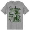 thumbnail image 5 of Lucky's Craft Beer Original Irish Ale Men's Athletic Heather T-shirt-3X-Large, 5 of 6