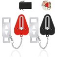 thumbnail image 2 of Cerradura de puerta portátil, cerradura portátil, cerradura de viaje, bloqueador de puerta antirrobo, hebilla de puerta superior para hotel, 2 of 5