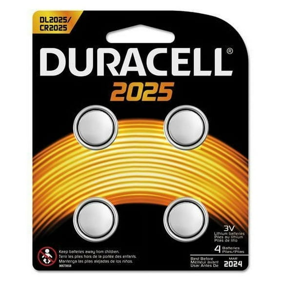 DURDL20254PK - Duracell Button Cell Lithium Battery 2025
