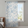 thumbnail image 4 of Blue Spring Floral Sheer Curtains 72 Inches Long, Farmhouse Botanical Vintage Light Filering Curtains, Breathable Simi Curtain Privacy Drapes for Living Room Bedroom Lightweight Window Treatment, 4 of 9