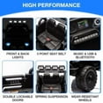 thumbnail image 2 of Royalbelle 12V Kids Ride On Car, Electric Truck with 5MPH Max Speed, Remote Control, Steering Wheel, Accelerator Pedal, Treaded Tires, Music and Story, for Kids Ages 37-96 Months,Black, 2 of 9