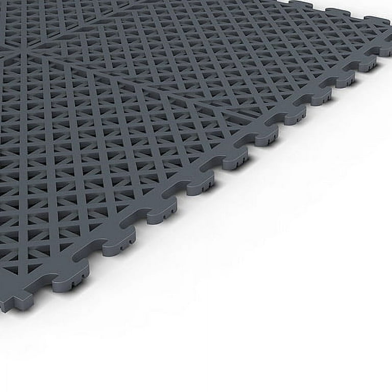 Norsk NSMPVN6DG Vented Drain Pattern PVC Floor Tiles, Dove Gray, 6-Pack Norsk NSMPVN6DG Vented Drain Pattern PVC Floor Tiles, Dove Gray, 6-Pack