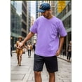 thumbnail image 5 of Playera Hombre Oversized Manga Corta Relajado Pure Color Pop, 5 of 5