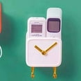 thumbnail image 5 of Small Alarm Clocks for Bedrooms Creative Storage Rack Free Punch Alarm Clock Hook Kitchen Supplies Storage Rack Bedroom Wall Hanging Pendant, 5 of 5