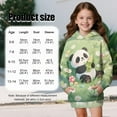 thumbnail image 7 of Psesaysky Cartoon Panda Print Pullover Hoodies for Teen Girls Trendy Fall Fashion Long Sleeve Hoodie Dress Tops Hooded Sweatshirts for 7-8 Years, 7 of 7