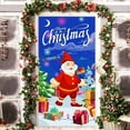 thumbnail image 2 of C Christmas Door Curtain Flag With Santa Claus Pattern Outdoor Indoor Holiday Hanging Decor 72.83X35.43 Inches, 2 of 6