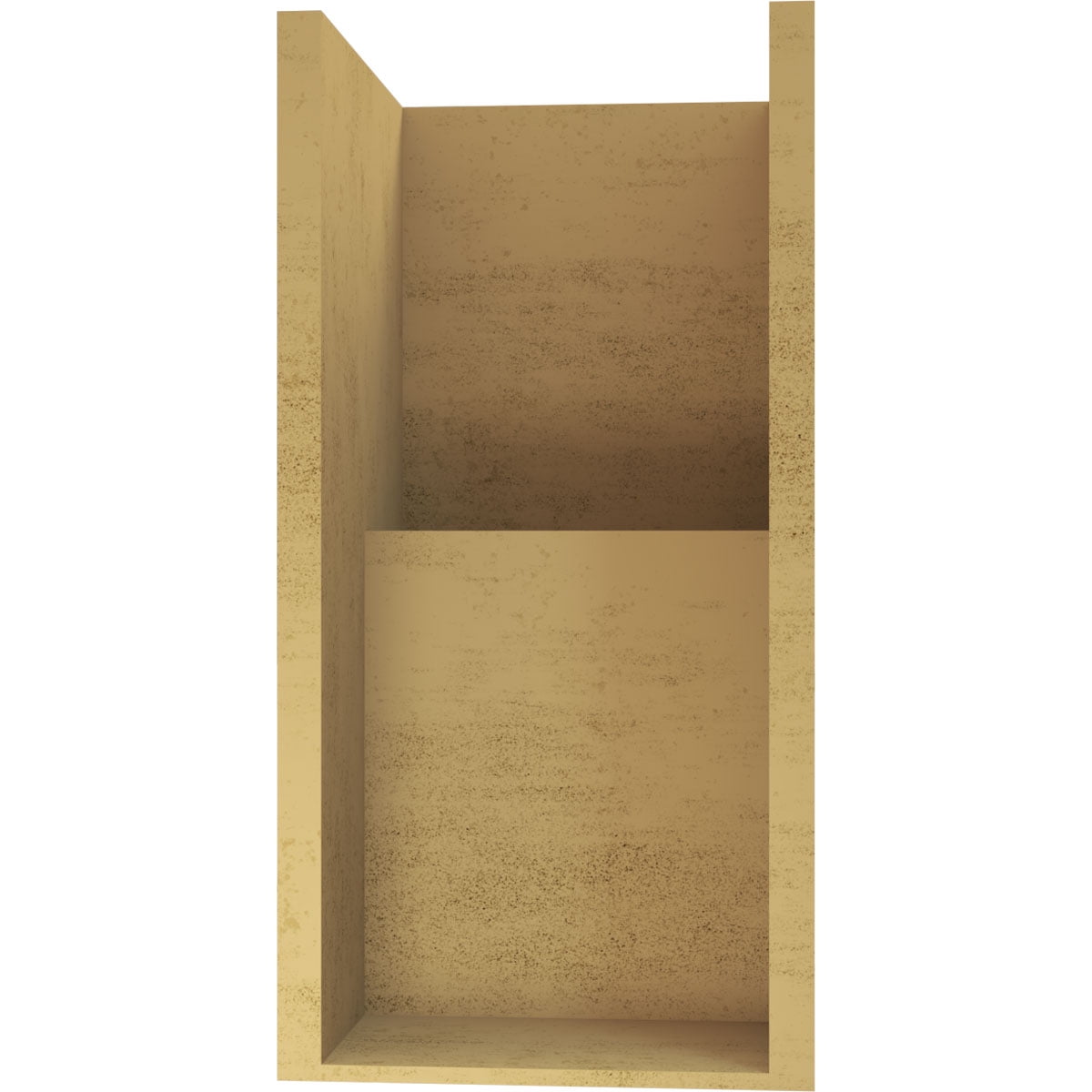 12"W x 12"D x 24"H Wide Chapel Hill Rough Cedar Woodgrain TimberThane Corbel, Primed Tan