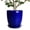 Glossy Blue, variant on Ordivic 8 Inch White Ribbed Ceramic Plant Pot with Saucer, Round Planter with Drainage Hole, Modern Glossy Indoor Outdoor Flower Pot for Houseplants, Succulents, Ferns, Monstera Decor