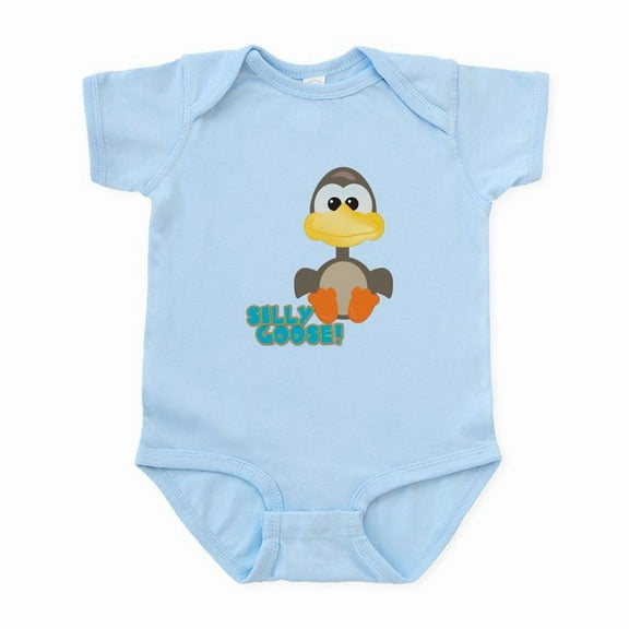 CafePress - Goofkins Silly Silly Goose Infant Bodysuit - Baby Light Bodysuit, Size Newborn - 24 Months