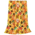 thumbnail image 2 of Fuzoiu Pumpkins And Sunflowers Print Ultra-Soft Micro Fleece Blanket,All Seasons Flannel Throw, Lightweight Blanket for Bed, Sofa, Couch, Movie Night, Camping, and Travel-80"x60", 2 of 7
