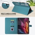 thumbnail image 4 of for Lenovo Idea Tab Pro 12.7 inch 2025 (TB-373FU/TB-375FC) Case, Rhombus Pattern Multiple Viewing Angles Stand Slim Folio Cover (Green), 4 of 6