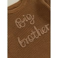 thumbnail image 5 of Big Brother Little Brother Matching Sweaters Baby Boy Letter Embroidery Crew Neck Long Sleeve Knitted Pullovers, 5 of 7