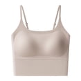 thumbnail image 2 of Blmnix Longline Womens Bra Seamless Bras Push Up Bra No Underwire Bra Gray Balconette Bras for Women,XL, 2 of 8