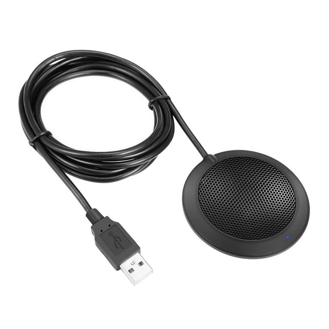 Micrófono de conferencia USB 360 degree condensador omnidireccional micrófono de escritorio para conferencias, clases, juegos, Recoding, Plug &