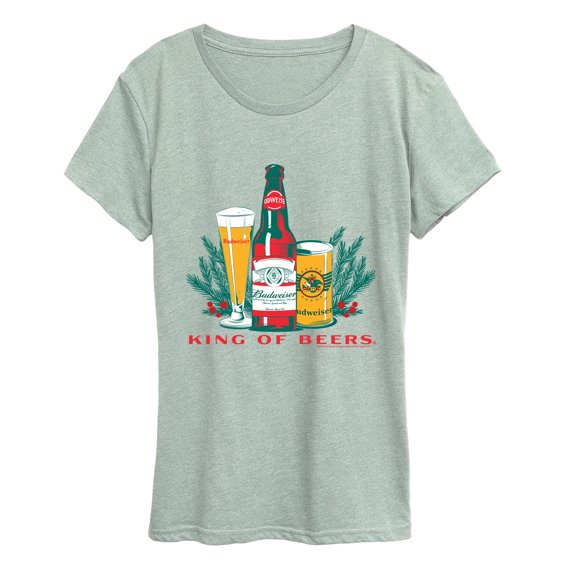 Budweiser - Holiday Beer - Women's Short Sleeve Graphic T-Shirt