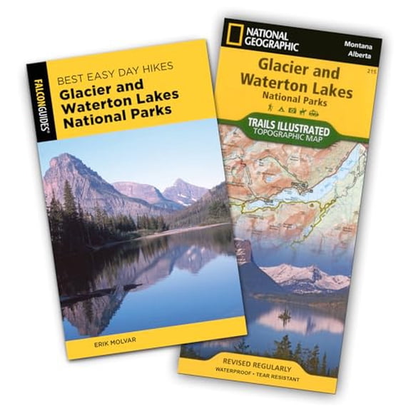 Pre-Owned Best Easy Day Hiking Guide and Trail Map Bundle: Glacier and Waterton Lakes National Parks (Best Easy Day Hikes Series), 9781493045075, 1493045075, Paperback, Fourth edition