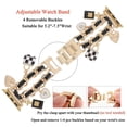 thumbnail image 5 of Pulsera REALSIGN dorada/negra con dijes de metal para iWatch Series 9-1 SE (42/44/45mm), 5 of 5