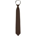 thumbnail image 2 of Men's Solid Color Zipper Necktie Ties - Many Colors Available, 2 of 7