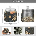 thumbnail image 2 of Yayeee Ashtray with Lid for Cigarette Smokeless Stainless Steel Home Ash Holder, Retro Watercolor Planet, 2 of 7