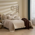 thumbnail image 2 of Wonderful Bedding Luxurious Cotton-Feel Waffle Weave 3-Pieces Quilt Set, 2 of 10