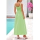 thumbnail image 2 of Vestido PRETTYGARDEN 2025 Verano Maxi Cuadros Verde XXL, 2 of 8
