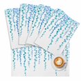 thumbnail image 2 of Watercolor Green Blue Wave Point Placemats Set of 4,Wipeable Washable Table Mats for Dining Tables, Abstract Plants Place Mats for Kitchen Event Party Tabletop Decor, 2 of 9