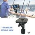 thumbnail image 4 of Universal Marine Portable Small Square Fish Finder Ball Mount, Fish Finder Head Unit Mount with Pivoting Bracket, Black, 4 of 7