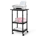 thumbnail image 6 of FASCK 3-Tier Adjustable Printer Stand, Rolling Printer Cart with 2 Storage Shelves, Mobile Machine Stand Storage Rack for Home Office, 6 of 7