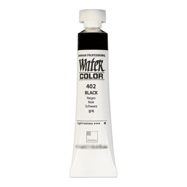 Acuarela Profesional 7.5Ml ShinHan Art negro SIN TAMAÑO