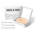 thumbnail image 4 of HAUS AND HUES Makeup Wall Art and Peach Wall Decor - Makeup Pictures Wall Decor and Aesthetic Posters for Teen Girls | Fashionista Wall Decor and Makeup Posters for Bedroom (24" x 36" Framed Beige), 4 of 6