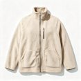 thumbnail image 6 of DYTTDG Women’s Fleece Zip-Up Jacket, Stand Collar Long Sleeve Sherpa Jacket with Chest Zipper Pocket & Front Patch Pockets, Casual Outerwear for Fall and Winter, 6 of 8