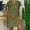 Army Green Womens Short Sleeve Round-Neck Knee-High Dress, variant on SMihono Summer Cotton Linen Straight Shift Dress for Women Slip Solid Casual House Dress Slit V Neck Babydoll Vacation Loose Casual Beach Pencil Dress Cap Sleeve Short Sleeve Prom Dress Orange 14