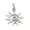 Silver, variant on Stainless Steel Sun Charm Pendant for Jewelry Making Findings Bracelets Necklace Keychain Decor