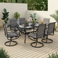 thumbnail image 6 of Sophia & William Patio Dining Swivel Padded Textilene Chairs Set of 2, 6 of 6