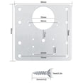 thumbnail image 2 of de 10 placas de reparación de bisagras de armario, kit de reparación de bisagras de acero inoxidable, 2 of 6