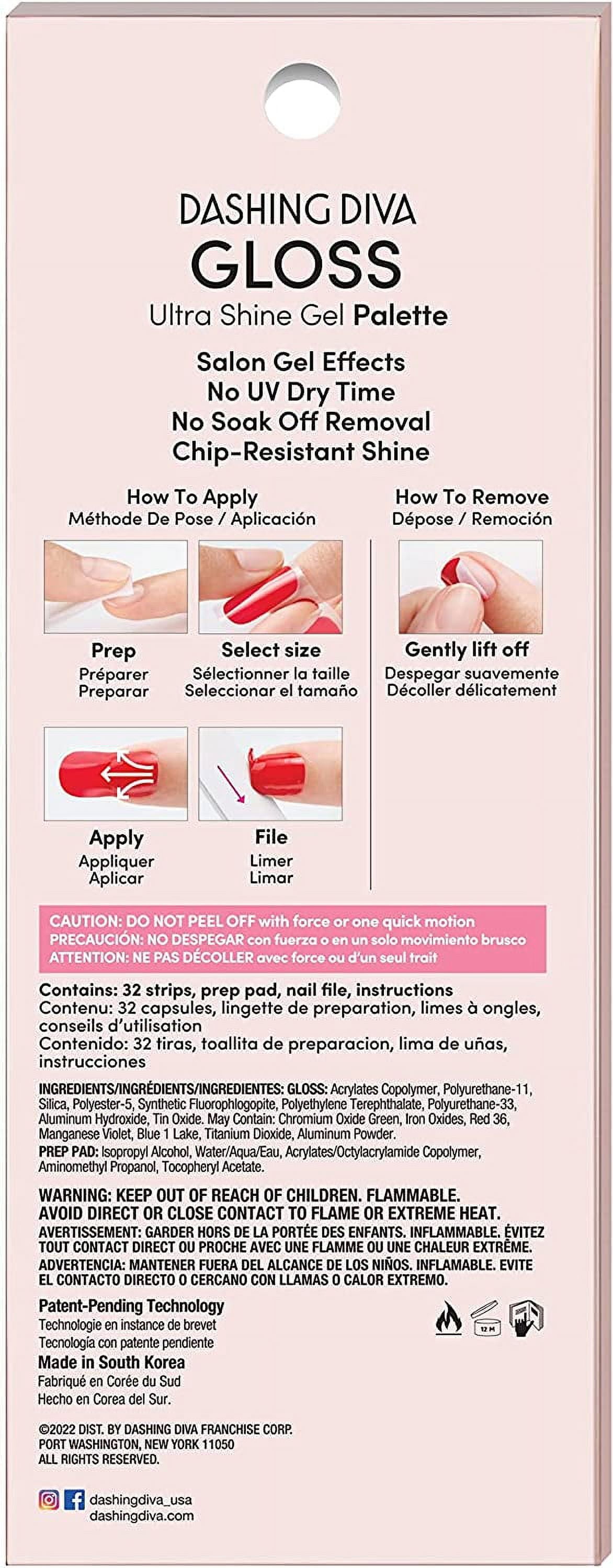 DASHING DIVA GLOSS-WILD FLOWER, Ultra Shine Gel Palette