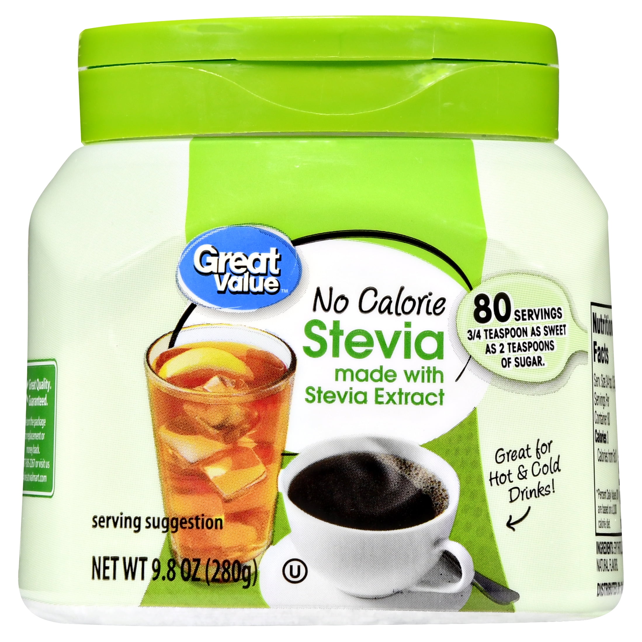Great Value No Calorie Stevia Sweetener, 9.8 oz