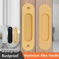 thumbnail image 7 of Aluminium Alloy Auxiliary Knobs Drawer Sliding Door Handle Wardrobe Cabinet Handle Glass Door SQUARE BLACK, 7 of 7