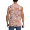 thumbnail image 4 of Kdxio Beautiful Fox for Men's Muscle T-shirt,Sleeveless for Workout Running Athletic Gym Lounge Casual, 4 of 7